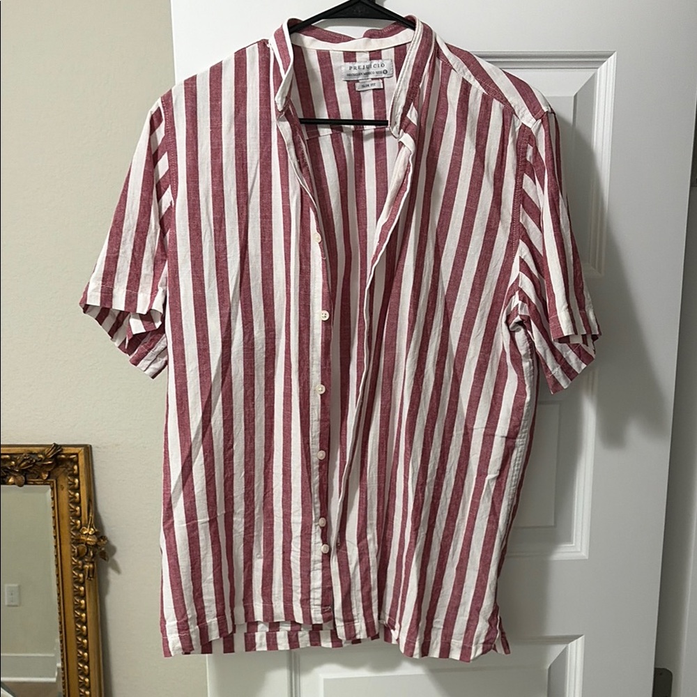 Men's Striped Short Sleeve Shirt